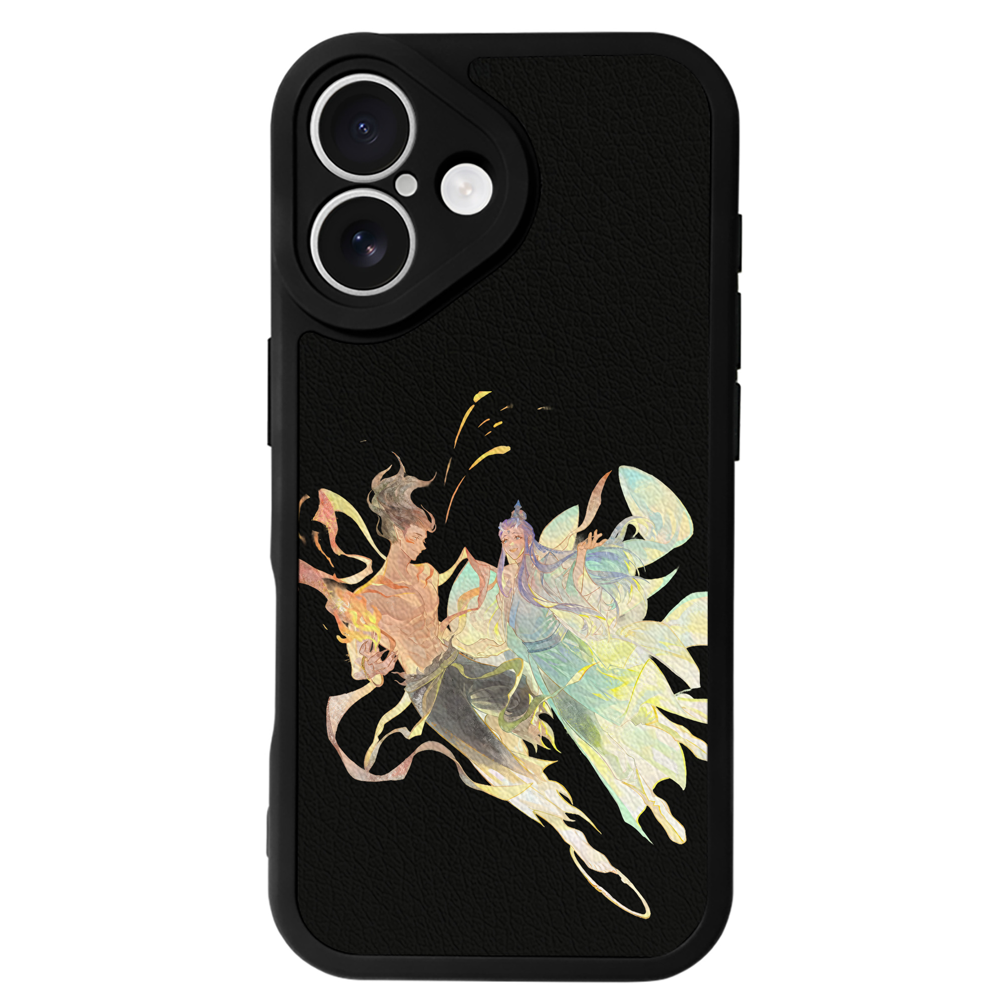 （画像用） Ne Zha 2 ナタ 魔童の大暴れ 【iPhone 16シリーズ対応】シリコンスマホケース（レザー調） 材質：シリコン